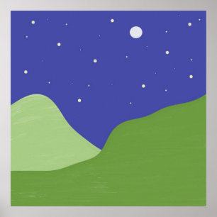 abstrakte Landschaftskunst Poster