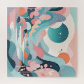 Abstrakte Landschaftskunst Puzzle (Horizontal)