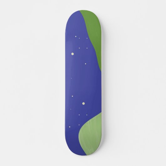 abstrakte Landschaftskunst Skateboard (Vorne)