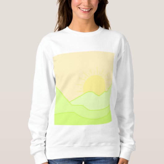 abstrakte Landschaftskunst Sweatshirt (Vorderseite)
