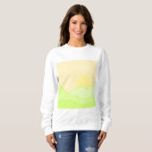 abstrakte Landschaftskunst Sweatshirt (Vorne ganz)