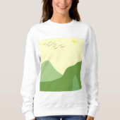 abstrakte Landschaftskunst Sweatshirt (Vorderseite)