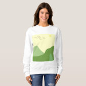 abstrakte Landschaftskunst Sweatshirt (Vorne ganz)
