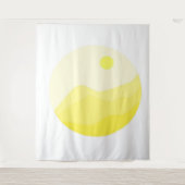 abstrakte Landschaftskunst Wandteppich (Vorderseite)