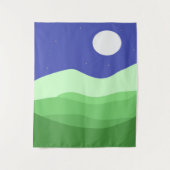 abstrakte Landschaftskunst Wandteppich (Vorderseite)