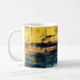 Abstrakte Landschaftsmalerei, Hintergrund-Keule Kaffeetasse