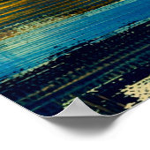 Abstrakte Landschaftsmalerei, Hintergrund-Keule Poster (Ecke)