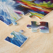 Abstrakte Landschaftsmalerei KI Generierte Kunst Puzzle (Seite)