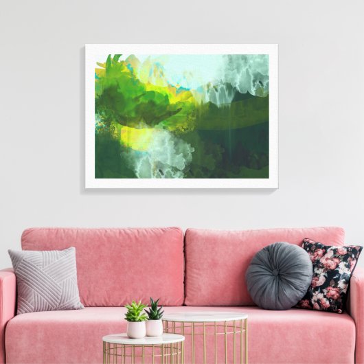 abstrakte Landschaftsmalerei Leinwanddruck (Insitu (Wohnzimmer))