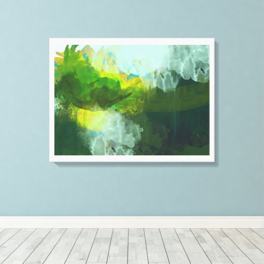 abstrakte Landschaftsmalerei Leinwanddruck (Insitu (Holzboden))