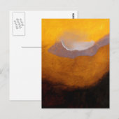 Abstrakte Landschaftsmalerei mit Cloud Postkarte (Vorne/Hinten)