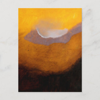 Abstrakte Landschaftsmalerei mit Cloud Postkarte