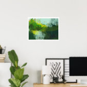 abstrakte Landschaftsmalerei Poster (Heimbüro)