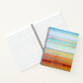 Abstrakte Landschaftsstreifen und Ihre Worte Notizblock (Innenseite)
