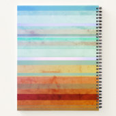 Abstrakte Landschaftsstreifen und Ihre Worte Notizblock (Rückseite)
