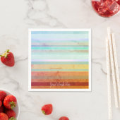 Abstrakte Landschaftsstreifen und Ihre Worte Serviette (Beispiel)