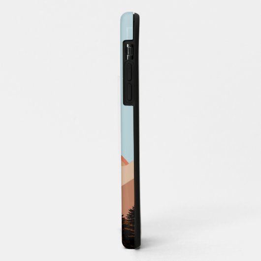 Abstrakte Landschaftswälder Bäume Regenbogen & Vög Case-Mate iPhone Hülle (Hinten/Links)