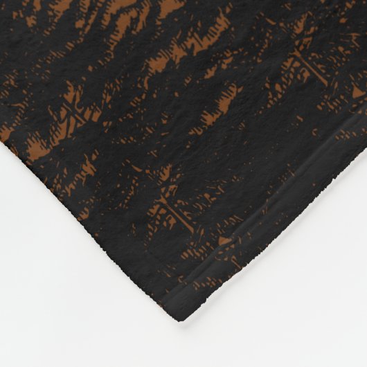 Abstrakte Landschaftswälder Bäume Regenbogen & Vög Fleecedecke (Ecke)