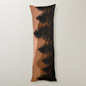 Abstrakte Landschaftswälder Bäume Regenbogen & Vög Seitenschläferkissen (Rückseite (Vertikal))