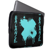 Abstrakte Laptop-Hülle - Moderner Cyberpunk Laptopschutzhülle (Vorne Rechts)