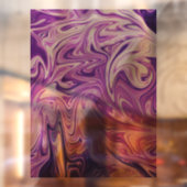 Abstrakte Lava Fensteraufkleber (Blatt 2)