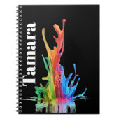 Abstrakte Lava-Lampe Notizblock (Vorderseite)