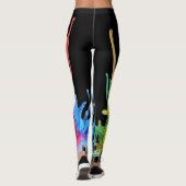 Abstrakte Lava Lava Lamp Leggings (Rückseite)