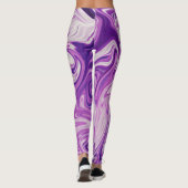 Abstrakte Lava Leggings (Rückseite)