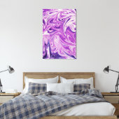 Abstrakte Lava Leinwanddruck (Insitu (Schlafzimmer))