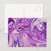 Abstrakte Lava Postkarte (Vorne/Hinten)