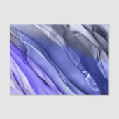 Abstrakte Layered Krawatte Färben Multi-Blue Craft Seidenpapier (Vorderseite)