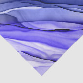 Abstrakte Layered Krawatte Färben Multi-Blue Craft Seidenpapier (Ausschnitt)