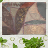 Abstrakte Leaf-Malerei von Norman Wyatt Küchentuch (Gefaltet)