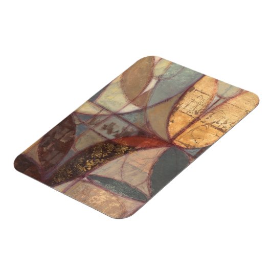 Abstrakte Leaf-Malerei von Norman Wyatt Magnet (Linke Seite)