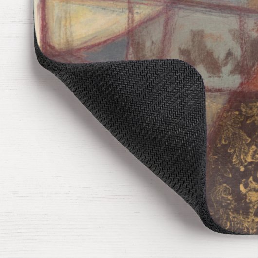 Abstrakte Leaf-Malerei von Norman Wyatt Mousepad (Ecke)