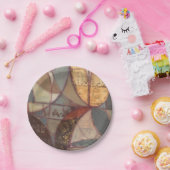 Abstrakte Leaf-Malerei von Norman Wyatt Pappteller (Party)