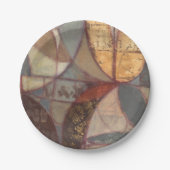 Abstrakte Leaf-Malerei von Norman Wyatt Pappteller (Vorderseite)