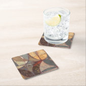 Abstrakte Leaf-Malerei von Norman Wyatt Rechteckiger Pappuntersetzer (Vor Ort)