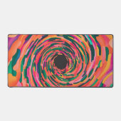 Abstrakte, lebendige Dessous mit Aquarellfarbe Schreibtischunterlage (Vorderseite)