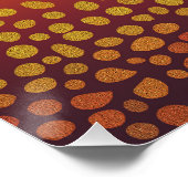 Abstrakte lebendige Leopard-Kunst Poster (Ecke)