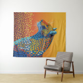 Abstrakte Lebendige Leopard Kunst Wandteppich (Beispiel (Horizontal))