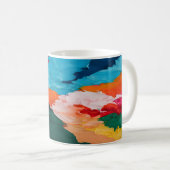 Abstrakte Lebensdauer Kaffeetasse (VorderseiteRechts)