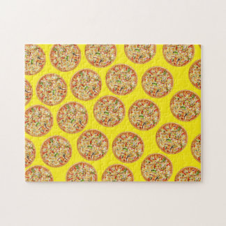 Abstrakte Lebensmittelkunst, Pizza Puzzle