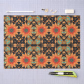 Abstrakte, lebhafte Blume Seidenpapier (Handwerk)