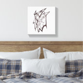Abstrakte lebhafte Welle Leinwanddruck (Insitu (Schlafzimmer))