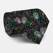 Abstrakte Leckerbissen Halloween Krawatte (Gerollt)