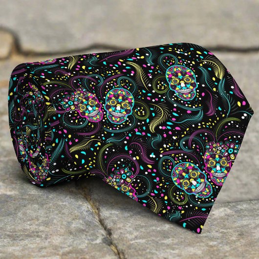 Abstrakte Leckerbissen Halloween Krawatte