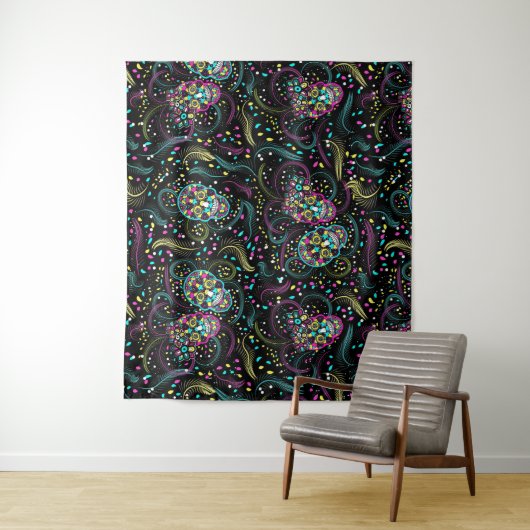 Abstrakte Leckerbissen Halloween Wandteppich (Beispiel)