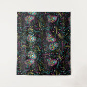 Abstrakte Leckerbissen Halloween Wandteppich (Vorderseite)