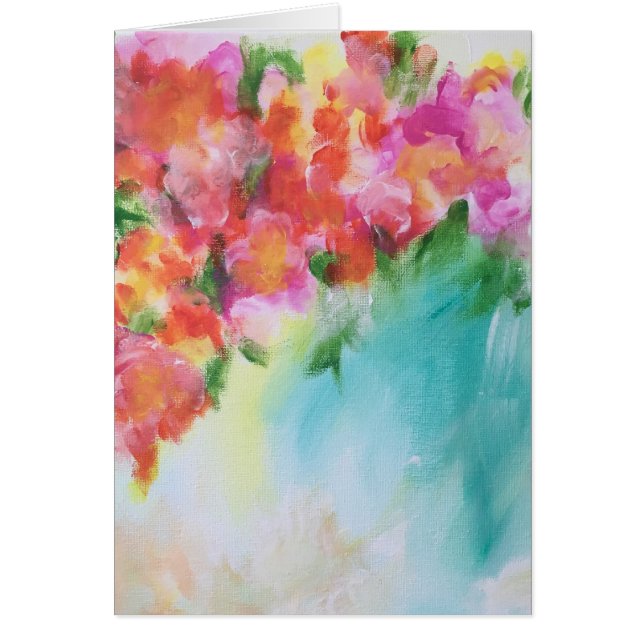 Abstrakte leere mit Blumenkarte (Vorne)